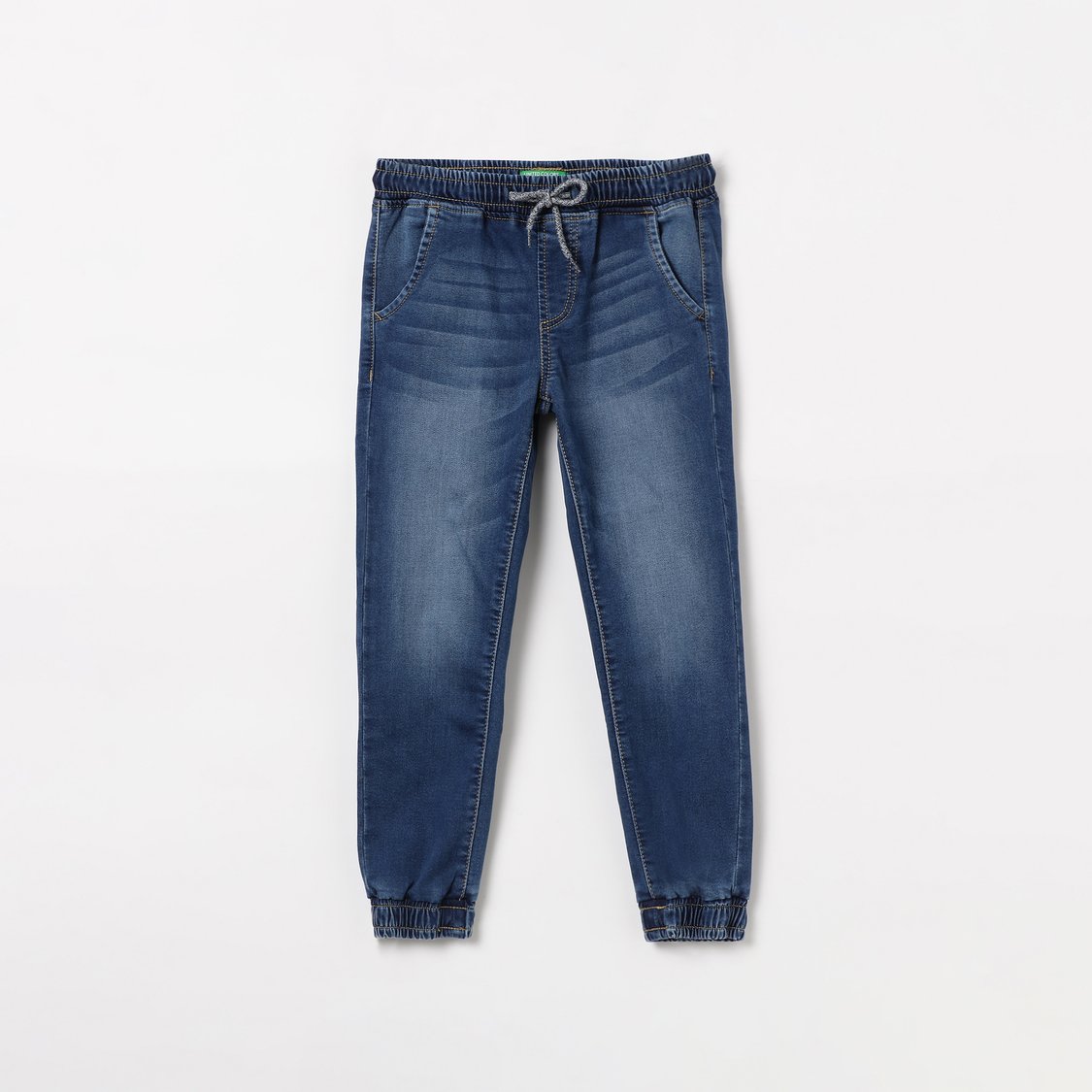 UNITED COLORS OF BENETTON Boys Stonewashed Denim Joggers