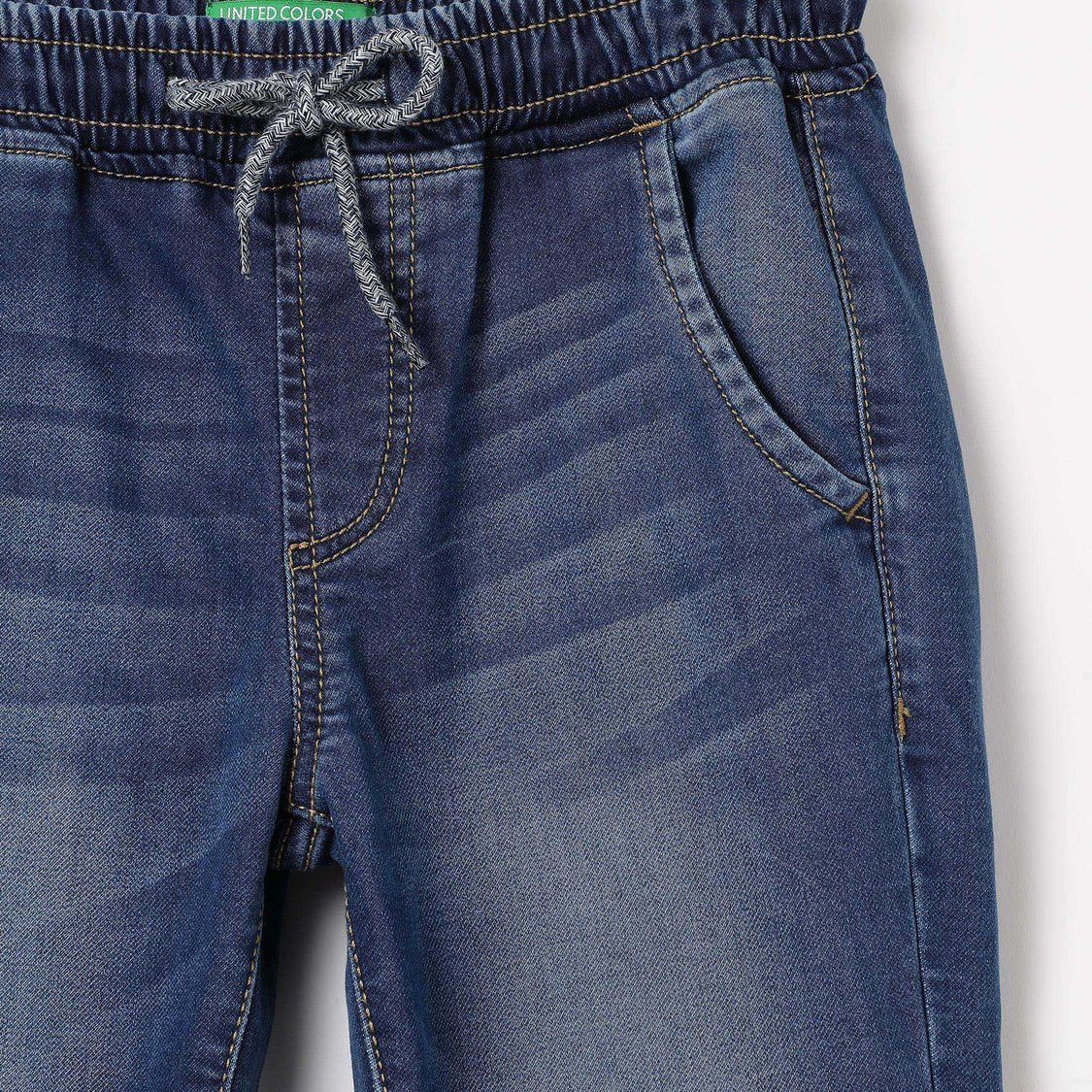 UNITED COLORS OF BENETTON Boys Stonewashed Denim Joggers