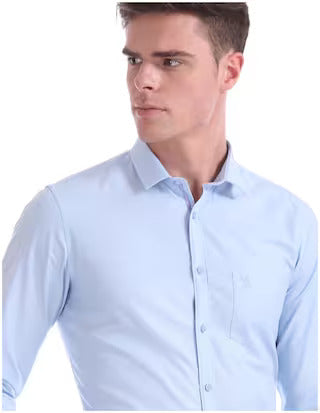 U.S. Polo Assn Men Slim fit Formal Shirt - Blue