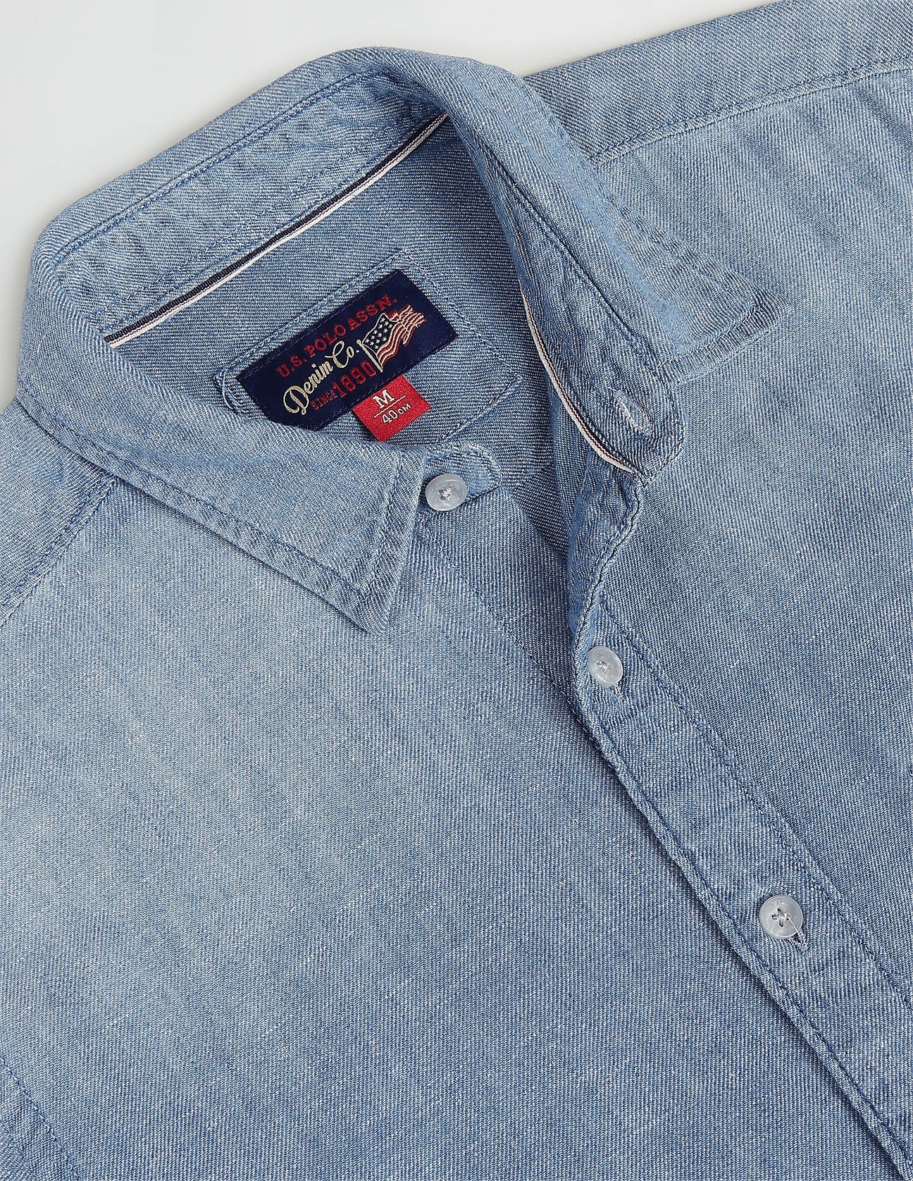 US POLO. Washed Slim Fit Shirt