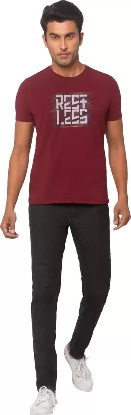 Spykar Men Super Skinny Low Rise Black Jeans