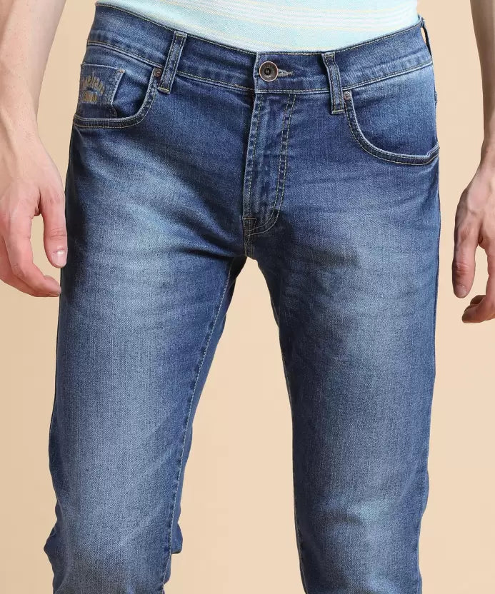 Pepe Jeans Men Slim Low Rise Blue Jeans
