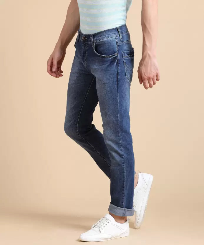 Pepe Jeans Men Slim Low Rise Blue Jeans