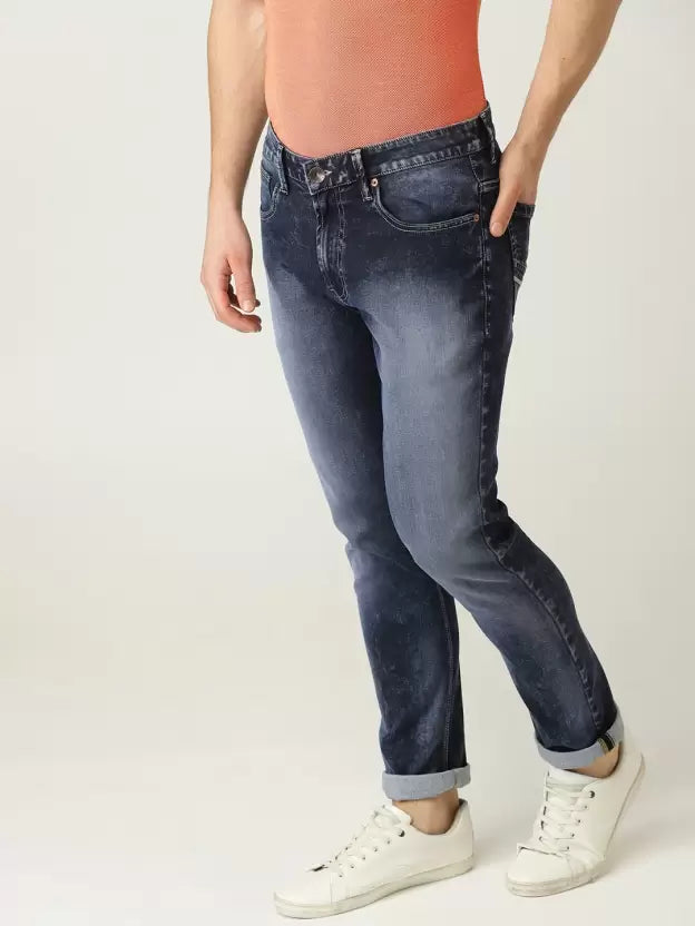 United Colors of Benetton Men Skinny Mid Rise Blue Jeans