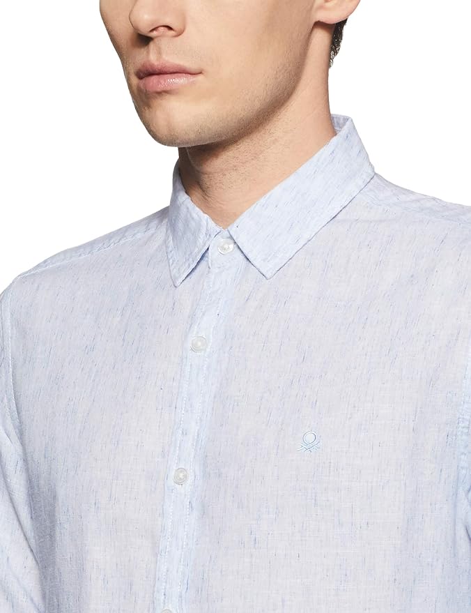 United Colors of Benetton Men's Plain Slim fit Casual Shirt