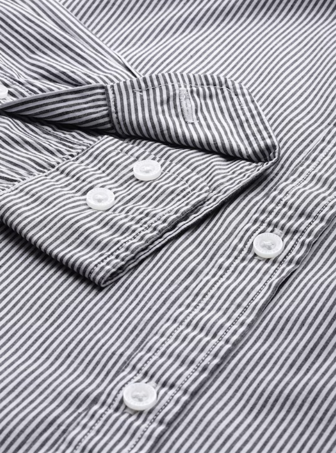 United Colors of Benetton. Slim Fit Striped Cotton Shirt