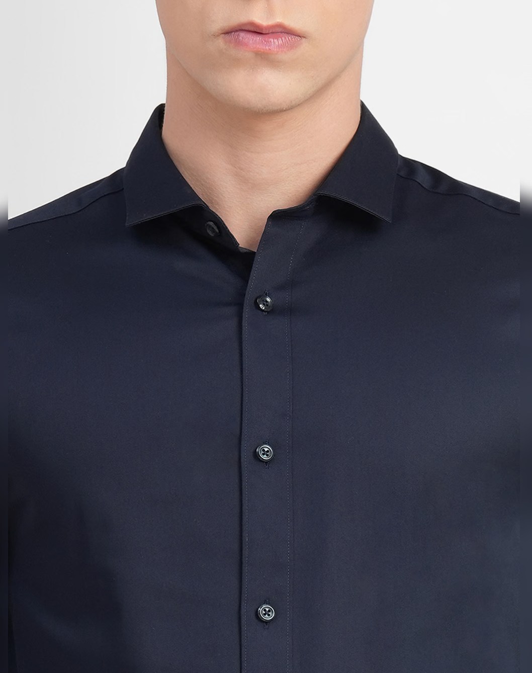 Jack & Jones NAVY BLUE FULL SLEEVES SHIRT