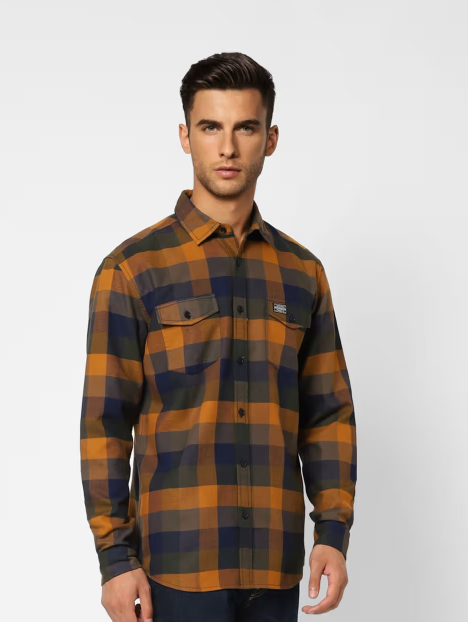 JACK & JONES Men Checkered Multicolor Shirt