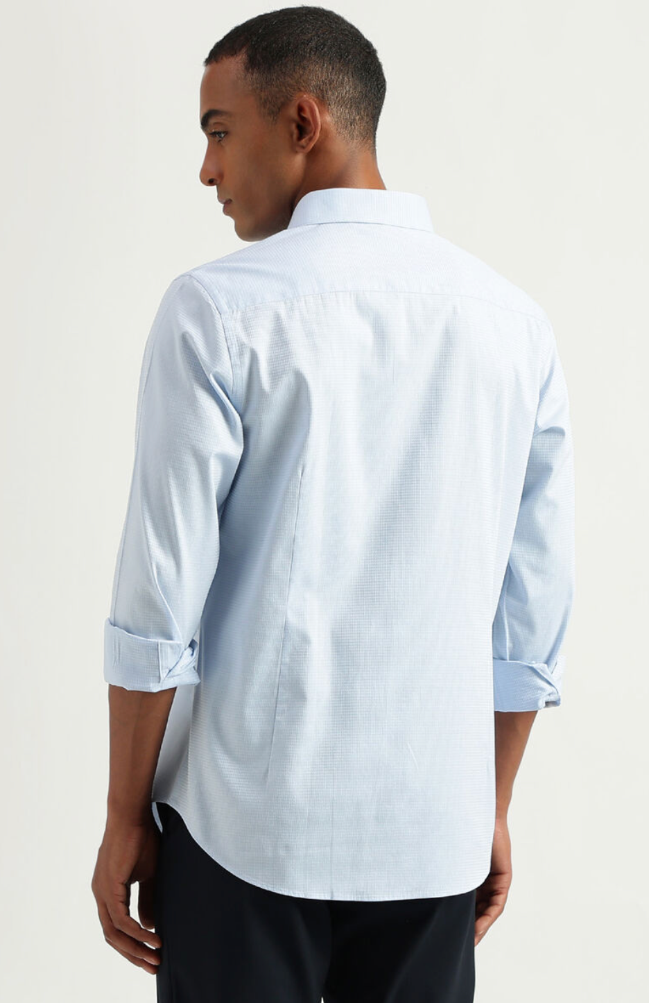 UCB MEN'S SLIM FIT CUTAWAY COLLAR TEXTURED SHIRTS