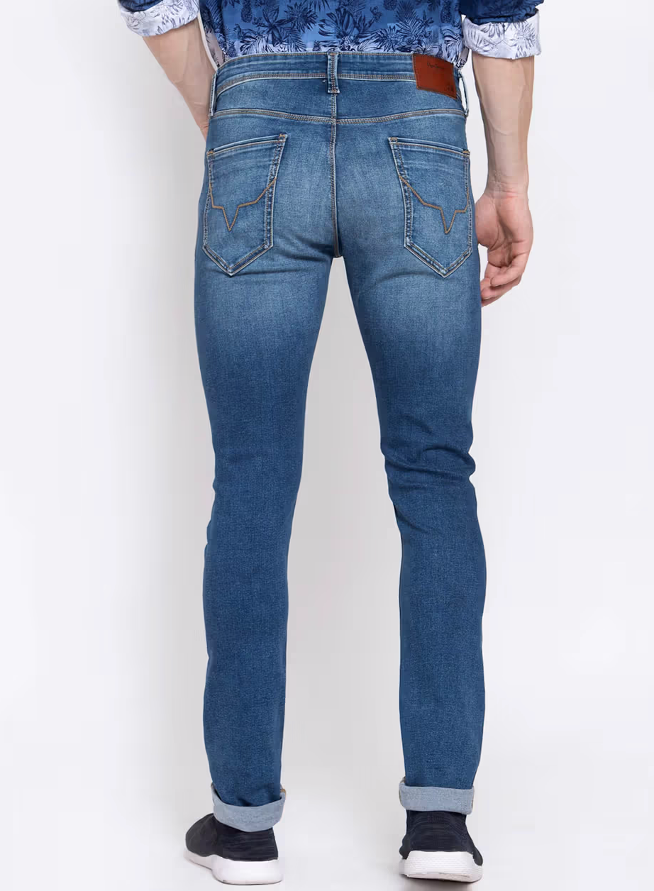 Pepe Jeans Blue Solid Jeans