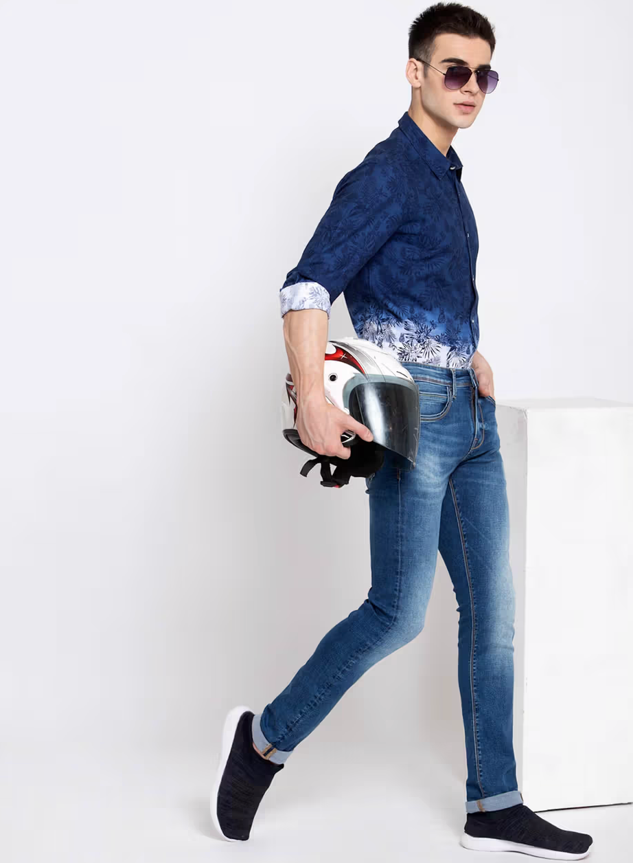 Pepe Jeans Blue Solid Jeans