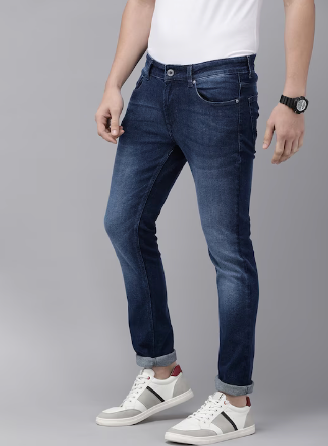 SPYKAR Men Skinny Slim Fit Low-Rise Light Fade Stretchable Jeans