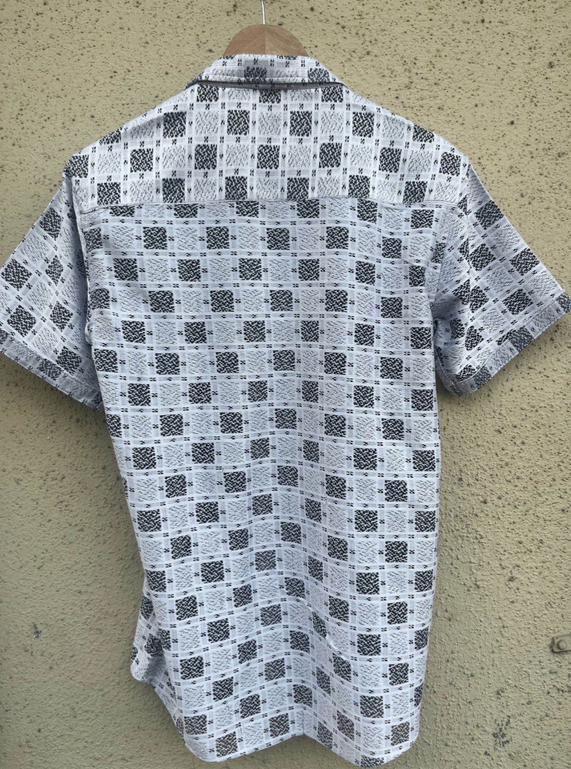 Ethnic Checks texture fabric half shirt