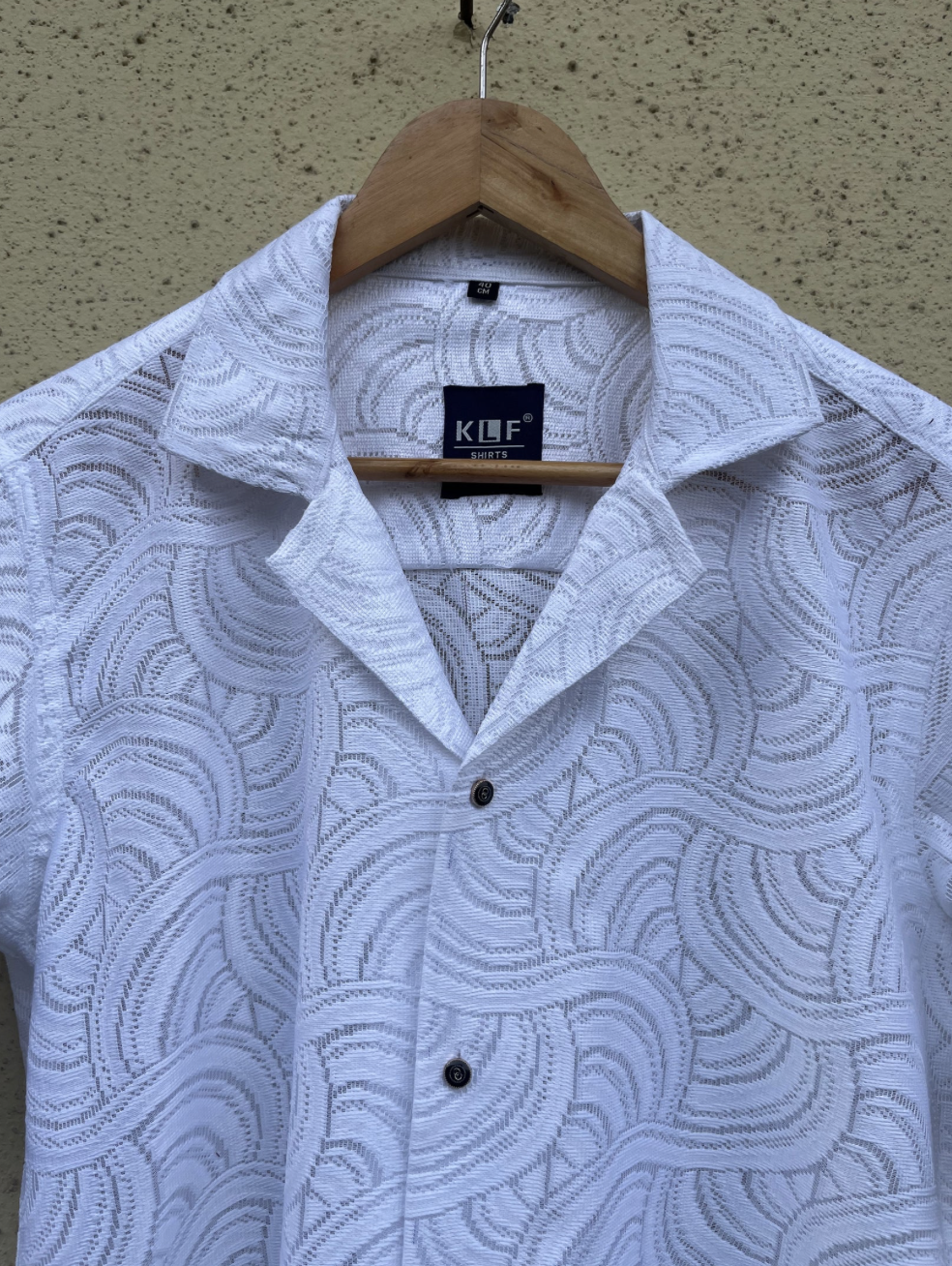 Ethnic Pure white net fabric half shirt