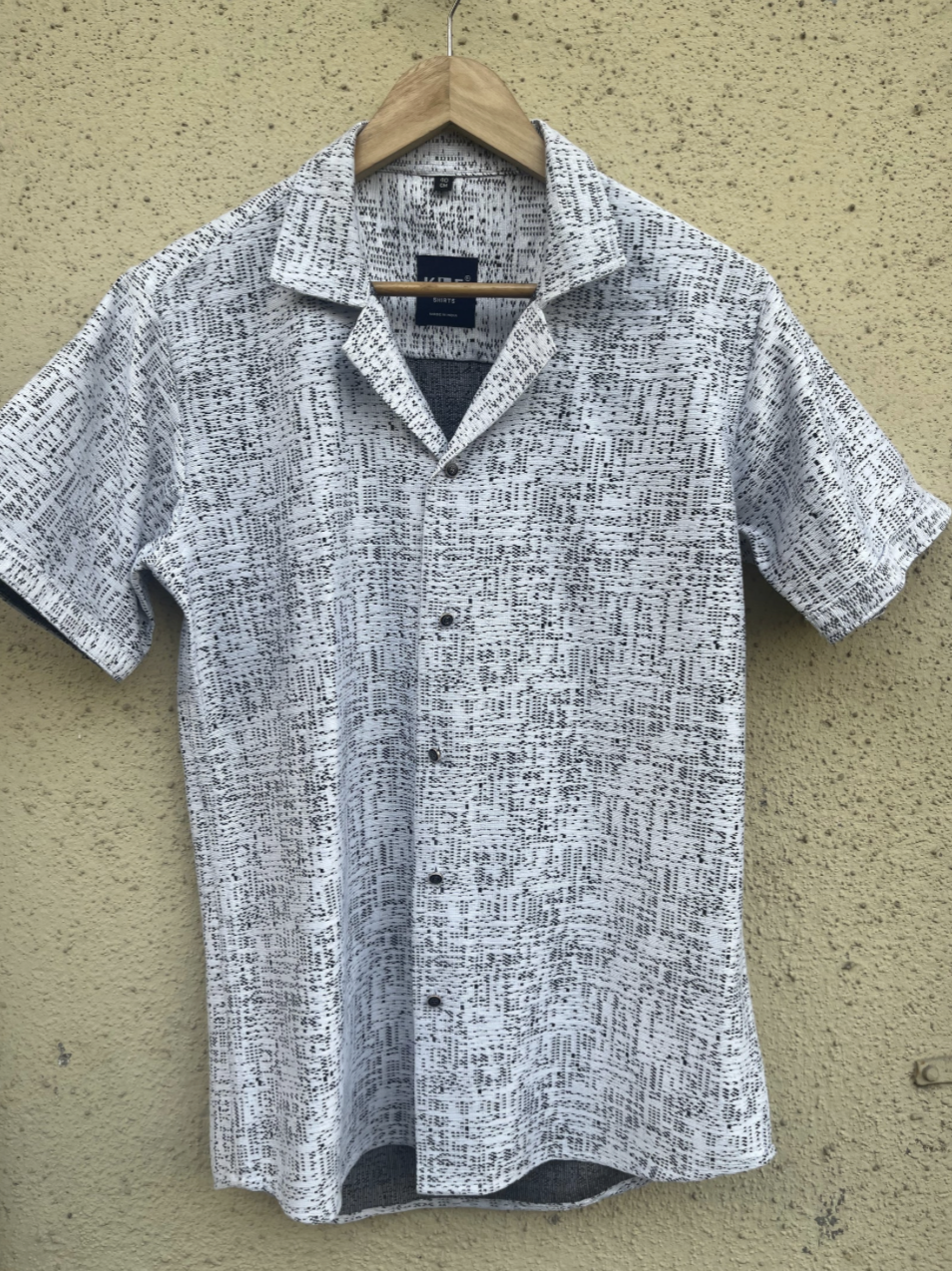 Ethnic Dotted texture half sleeves shirt