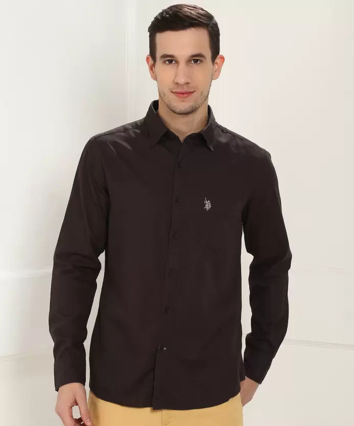 U.S. POLO ASSN. Men Regular Fit Solid Casual Shirt