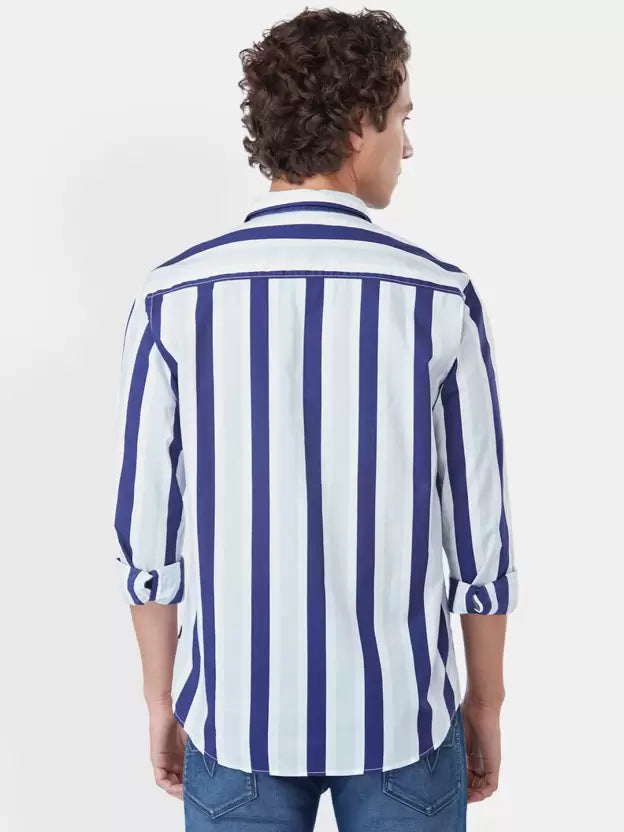 Pepe Jeans Men Regular Fit Striped Casual Shirt