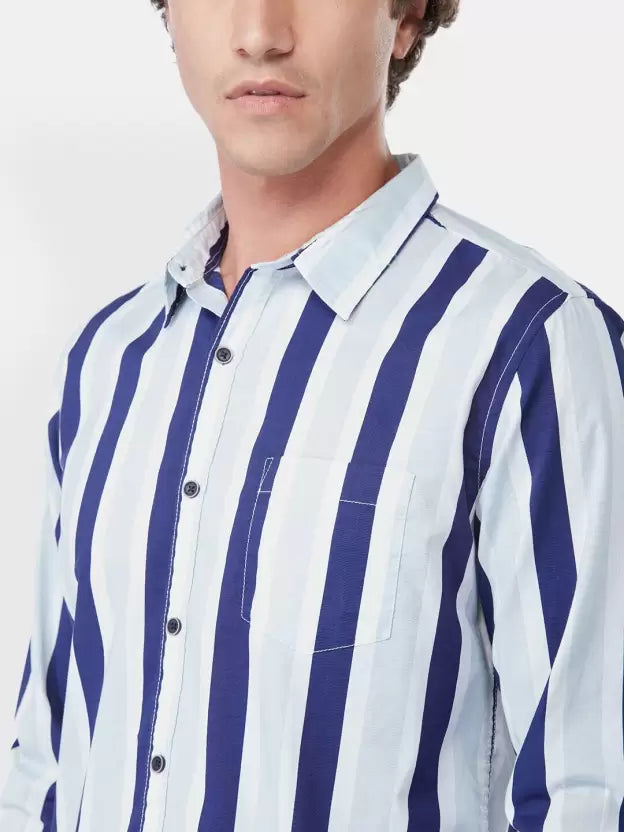 Pepe Jeans Men Regular Fit Striped Casual Shirt