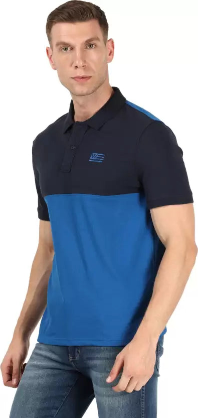 Wrangler Men Solid Polo Neck Cotton Blend Multicolor T-Shirt