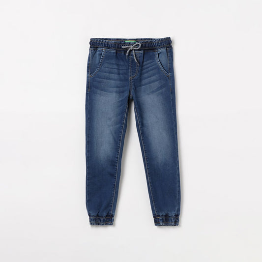 UNITED COLORS OF BENETTON Boys Stonewashed Denim Joggers