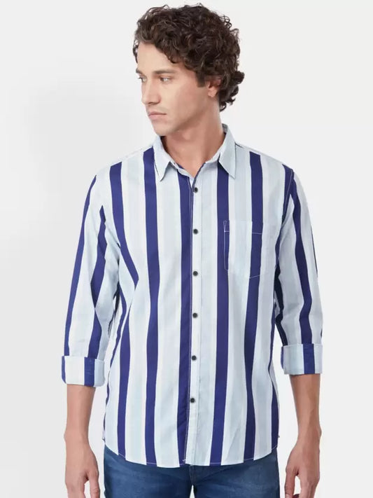 Pepe Jeans Men Regular Fit Striped Casual Shirt