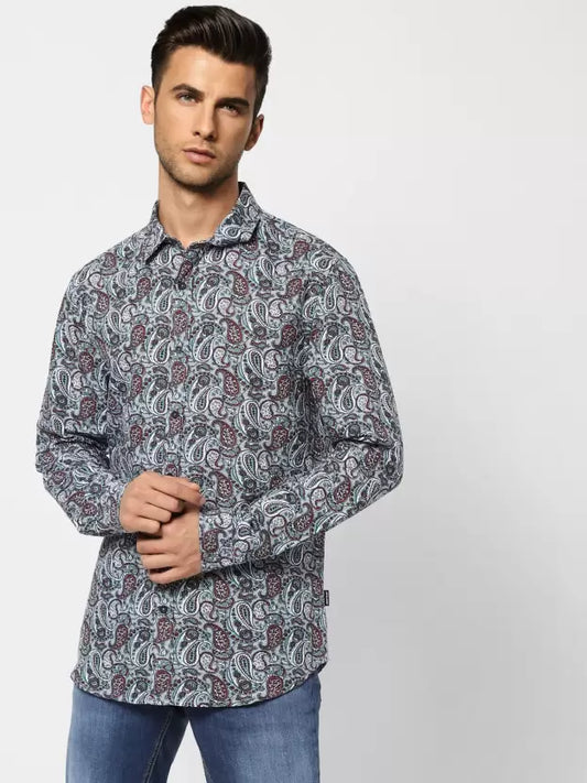 JACK & JONES Men Regular Fit Printed Casual Shirt